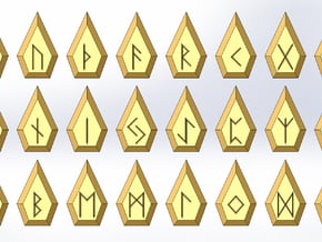 Gem Rune Set in Natural Sandstone