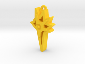 Unova Pendant [Legend] in Yellow Processed Versatile Plastic
