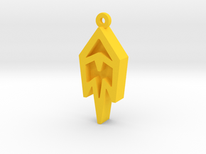 Unova Pendant [Freeze] in Yellow Processed Versatile Plastic