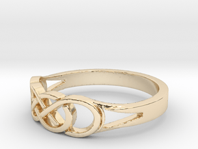 Kyla Ring Size 9.5 in 14k Gold Plated Brass