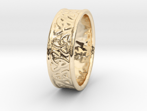 Celtic Ring 17.2mm in 14K Yellow Gold