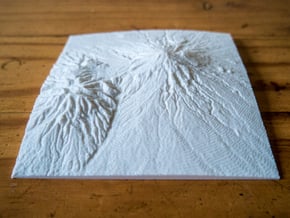Mt. Taranaki in White Natural Versatile Plastic