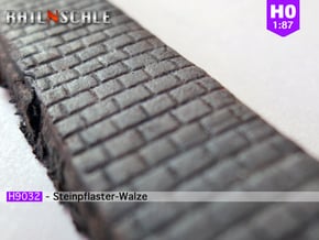 Steinpflaster-Walze (Reihenverband - H0 1:87) in Smooth Fine Detail Plastic