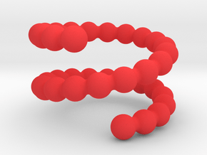 Spiral ring 18 in Red Processed Versatile Plastic