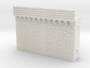 NF2 Modular fortified wall in White Natural Versatile Plastic