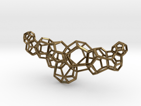 Dodeca Horizontal Piece 75mm in Polished Bronze