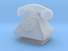 1/12 Scale Rotary Phone in Smooth Fine Detail Plastic