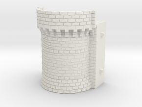 NF6 Modular fortified wall in White Natural Versatile Plastic