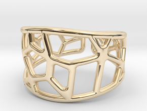 Cell Ring in 14K Yellow Gold