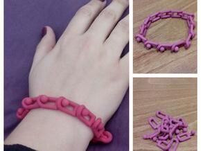 Olna Bracelet (Plastic version) in Pink Processed Versatile Plastic