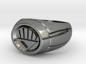 Black Lantern Ring in Fine Detail Polished Silver