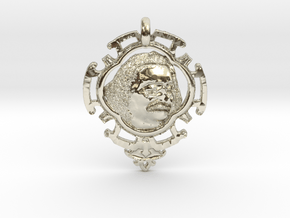 Meher Baba Amulet in 14k White Gold