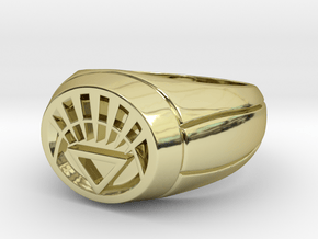 White Lantern Ring in 18K Gold Plated