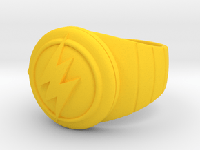 Barry Allen's Flash Ring in Yellow Processed Versatile Plastic