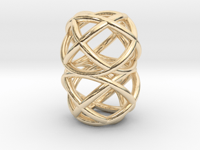 Loop Ring Pendant in 14K Yellow Gold
