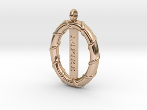 CLASSIC WIRE PENDANT in 14k Rose Gold Plated Brass