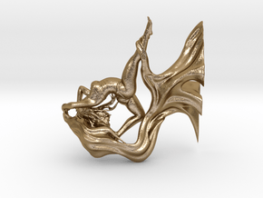 Dancer 148mm. in Polished Gold Steel