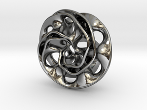 Scherk Pendant in Fine Detail Polished Silver