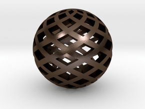 Sphere, Small in Polished Bronze Steel