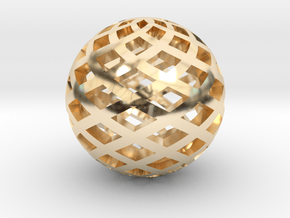 Sphere, Small in 14k Gold Plated Brass