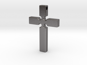 Monroe Cross Revised in Polished Nickel Steel