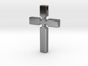 Monroe Cross Revised in Fine Detail Polished Silver
