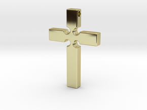 Monroe Cross Revised in 18k Gold Plated Brass