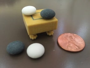 Tiny 2x2 Goban with Legs in Full Color Sandstone