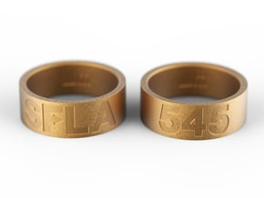 SFLA / 545 (size 6) in Polished Gold Steel