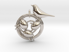 Birdie Pendant in Platinum