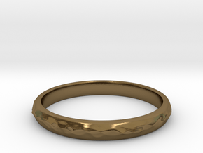 wave ring(size = USA 5.5) in Polished Bronze