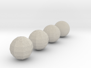 Sphere objects for test printing_V1.2  in Natural Sandstone