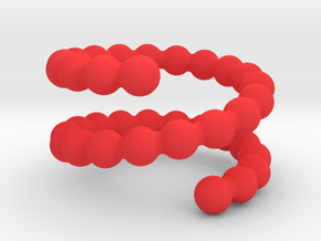 Spiral ring 24 in Red Processed Versatile Plastic