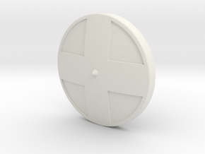 Viking Shield 3 in White Natural Versatile Plastic