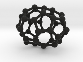 0126 Fullerene C40-20 c3v in Black Natural Versatile Plastic