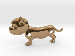 Bulldog Pendant in Polished Brass