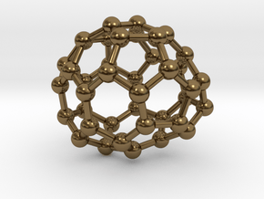 0128 Fullerene C40-22 c1 in Polished Bronze