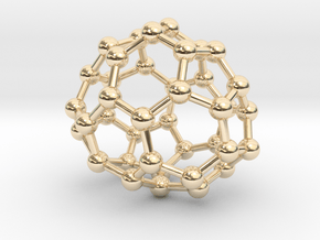 0129 Fullerene C40-23 c2 in 14K Yellow Gold