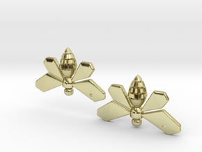 Bee Earrings in 18k Gold Plated Brass