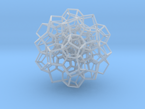 Partial 120-Cell, Perspective Projection-75 cells in Smooth Fine Detail Plastic