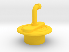 Periscope Bathtub Plug in Yellow Processed Versatile Plastic