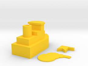 Toy Ship in Yellow Processed Versatile Plastic
