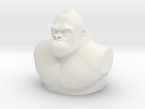 Kong Bust in White Natural Versatile Plastic