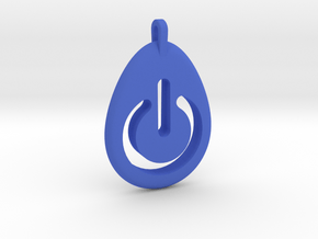 Power Pendant in Blue Processed Versatile Plastic