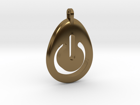 Power Pendant in Polished Bronze