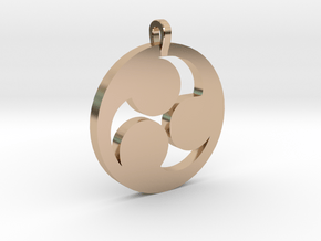 Tomoe Pendant in 14k Rose Gold Plated Brass