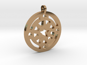 Star Pendant in Polished Brass