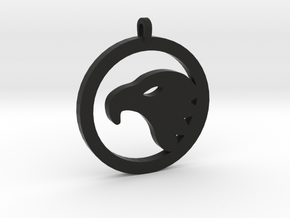 Eagle Eye Pendant in Black Natural Versatile Plastic