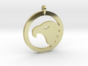 Eagle Eye Pendant in 18k Gold Plated Brass