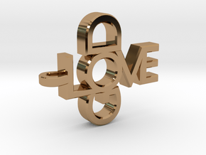 Love God Pendant in Polished Brass